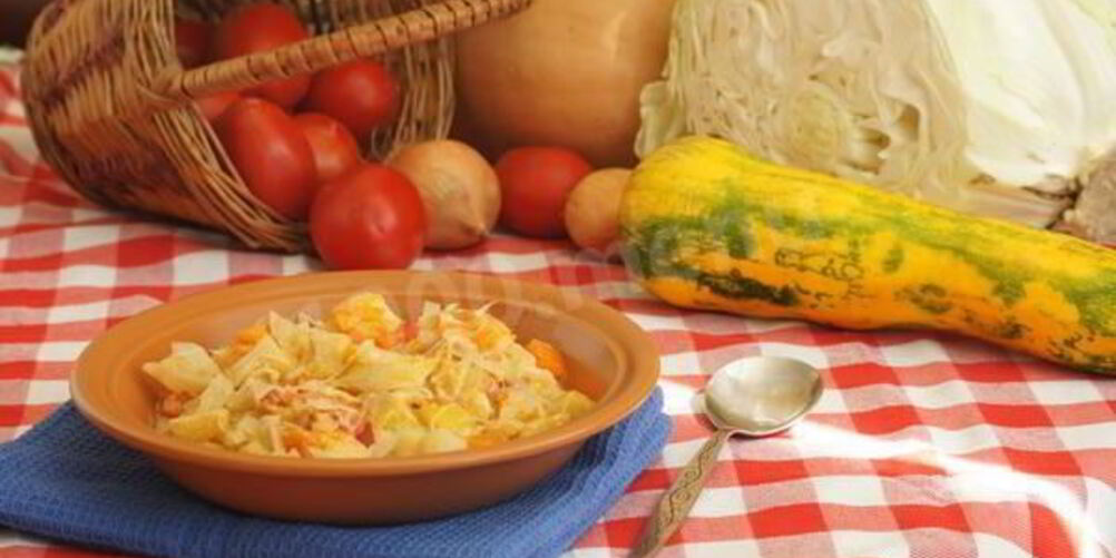 Рецепт кабачков с картошкой помидорами