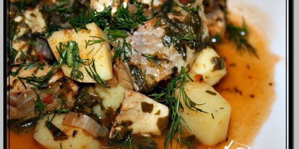 Рецепт ленивого рагу с рыбой