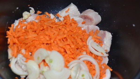 овощное рагу с куриной грудкой