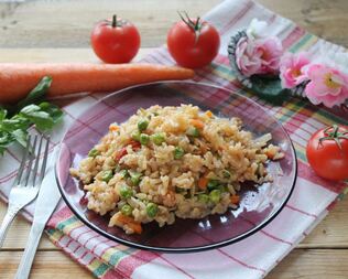 Овощное рагу с рисом