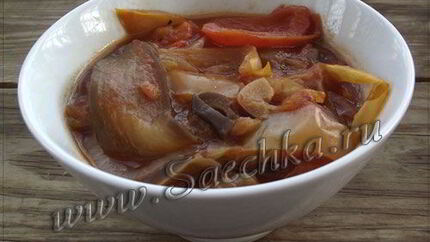 Овощное рагу в мультиварке