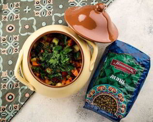 Овощное рагу, запеченное в горшочках