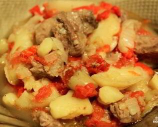 Рагу из говядины с картофелем