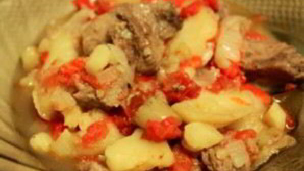 рагу из говядины с картофелем
