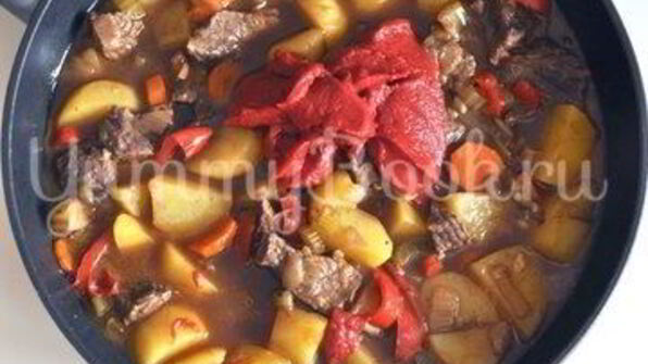 рагу из говядины с овощами