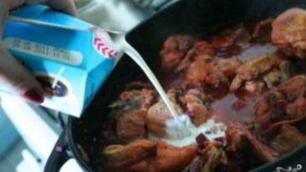 рагу из курицы со свеклой