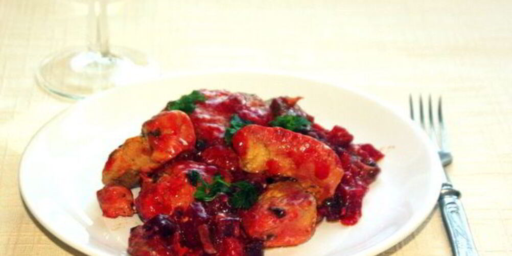 Рецепт рагу из курицы со свекольным карри