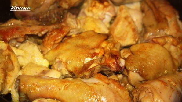 рагу из курицы со свекольным карри