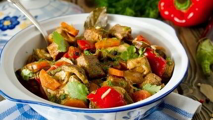 Рагу овощное с мясом