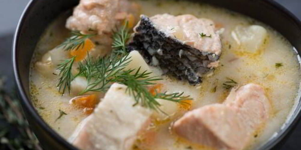 Рецепт рагу с лососем и треской