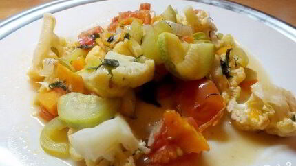 Рагу с цветной капустой