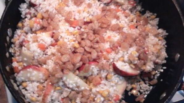 фруктово-овощное ризотто