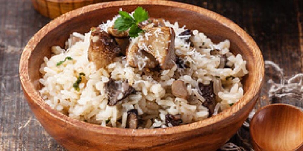 Рецепт итальянского ризотто с белыми грибами