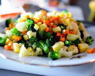 Легкое ризотто с овощами