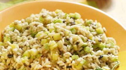 Легкое весеннее ризотто с кабачком