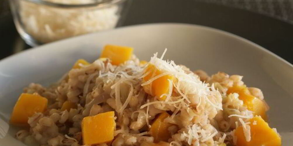 Рецепт перлового ризотто с тыквой