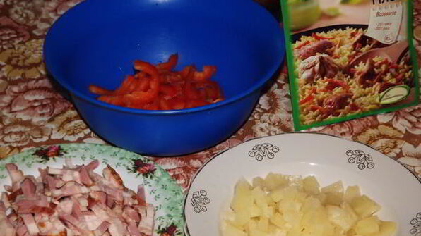 ризотто по-гавайски