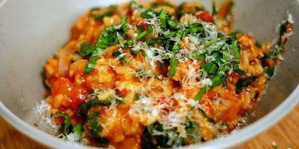 Рецепт ризотто с фаршем