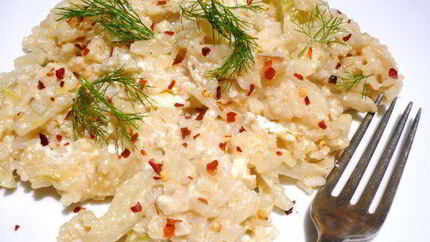 Ризотто с фенхелем и рикоттой