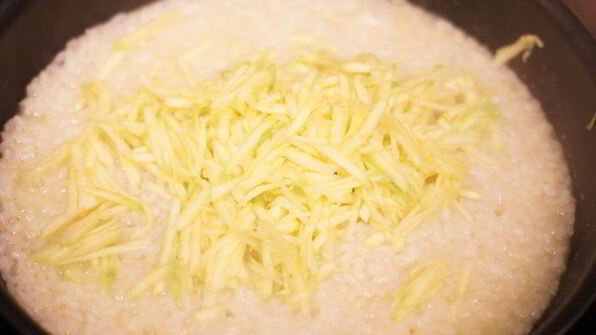 ризотто с фенхелем, цукини и мятой