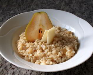 Ризотто с грушей и сыром пекорино