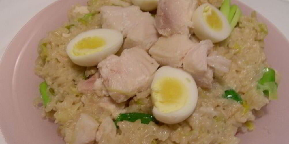 Рецепт ризотто с копченой рыбой