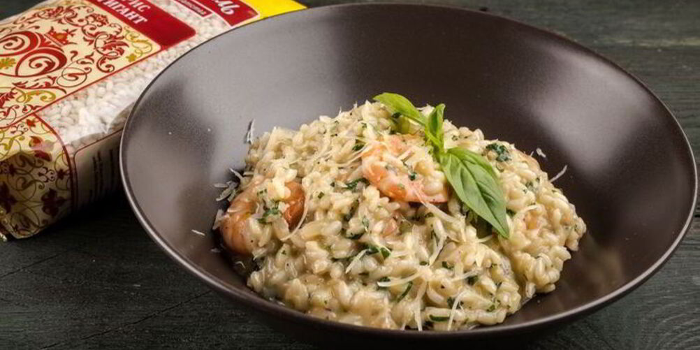 Рецепт ризотто с креветками