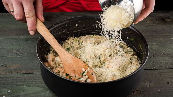 ризотто с креветками