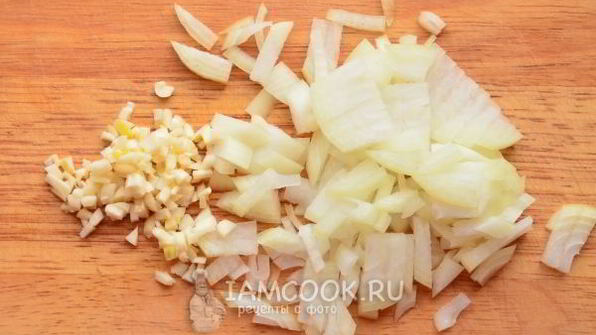 ризотто с кукурузой и горошком