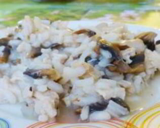 Ризотто с курицей и грибами