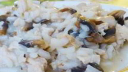 Ризотто с курицей и грибами