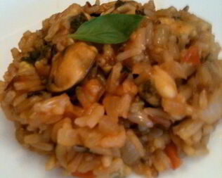 Ризотто с мидиями