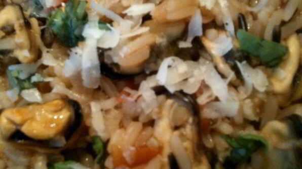 ризотто с мидиями