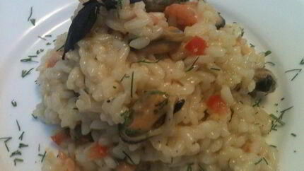Ризотто с морепродуктами