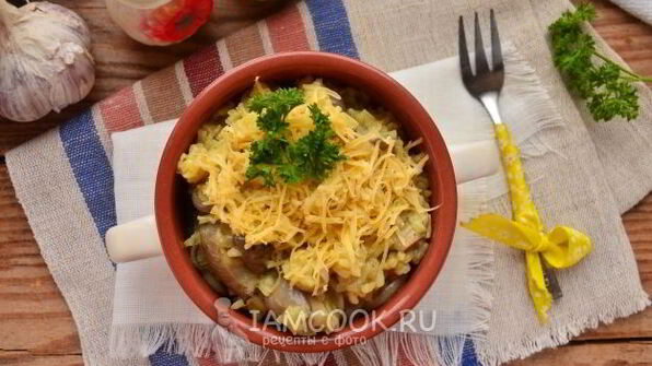 ризотто с вешенками