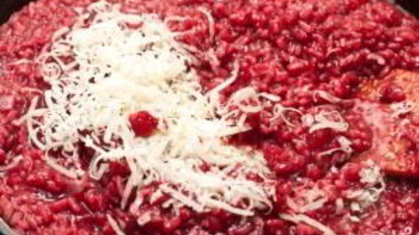 ризотто со свеклой