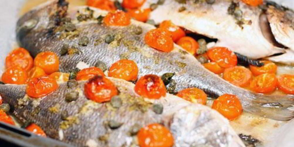 Рецепт дорады в имбирно-мятном маринаде