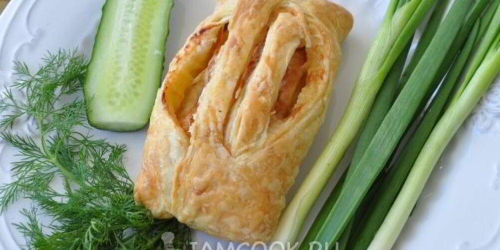 Рецепт горбуши, запеченной в слоеном тесте