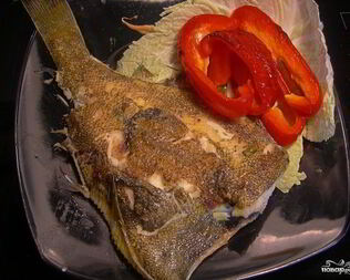 Камбала на гриле