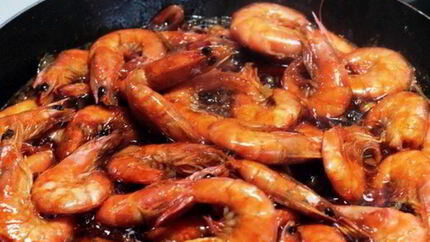 Креветки в соево-чесночном соусе