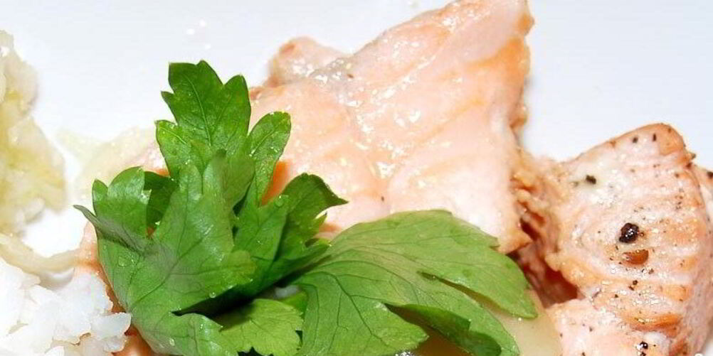 Рецепт лосося тушеного