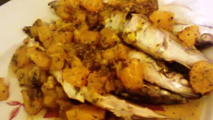 Мойва с мандариновой сальсой