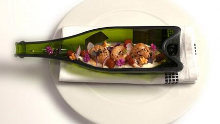 Морской гребешок на пюре из цветной капусты