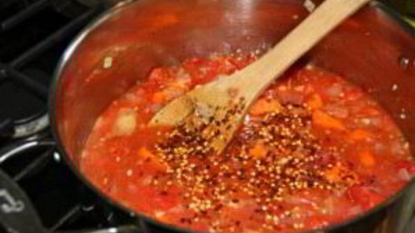 морской окунь с овощным рагу