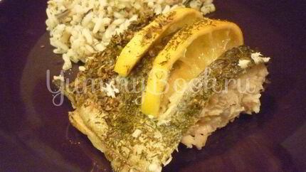 Радужная форель, запеченная в фольге с лимоном