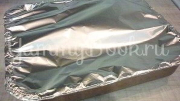 радужная форель, запеченная в фольге с лимоном