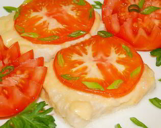 Рыбное филе, запеченное с сыром
