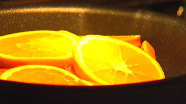 семга, запеченная с апельсинами