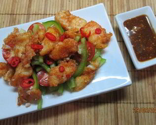 Треска в китайском стиле