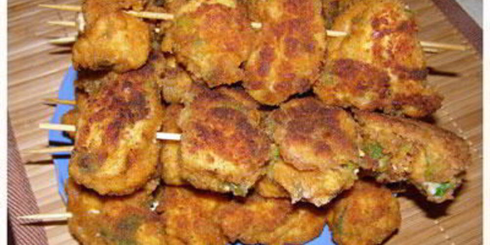 Рецепт шашлычков из курицы в панировке